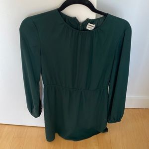 Aritzia dark green dress